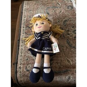 Sailor Navy Rag‎ Doll Vintage Style Italy Capri 15 in New